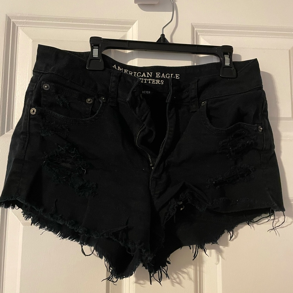 American Eagle Hi-Rise Ripped Shorts